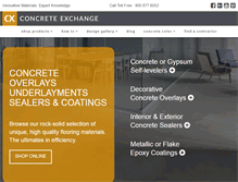Tablet Screenshot of concreteexchange.com